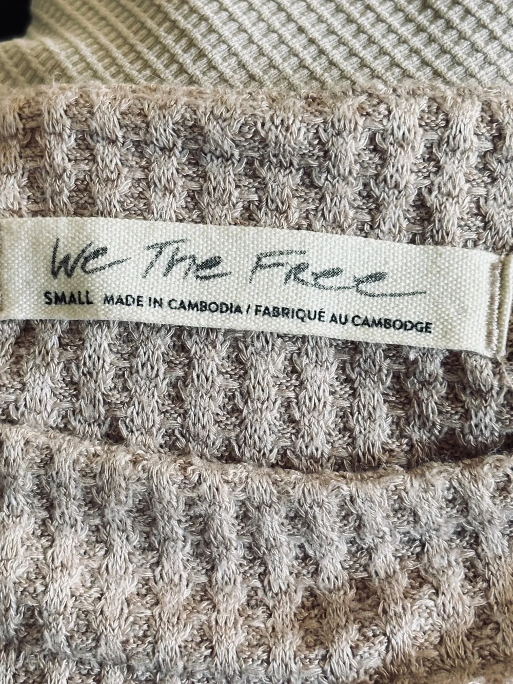 Free People North Shore Thermal Top Size S